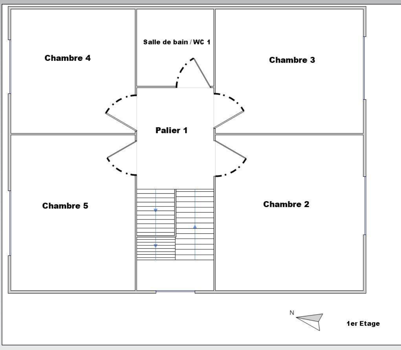 Plan du 1er étage